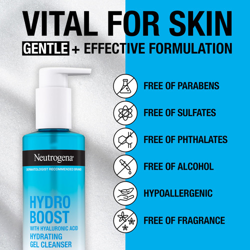 Limpiador Facial Neutrogena Hydro Boost Gel Con Ácido Hialur