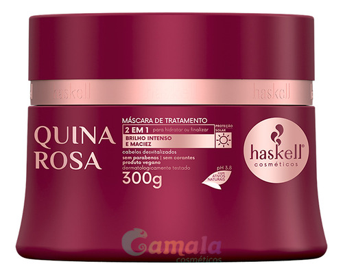Máscara Haskell Quina Rosa Hidratação - 300g
