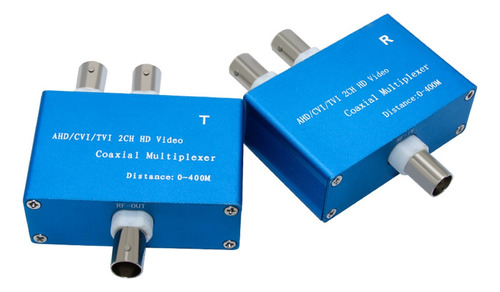 Multiplexor Coaxial De Vídeo Hd 1080p Ahd/cvi/tvi/2 Canales