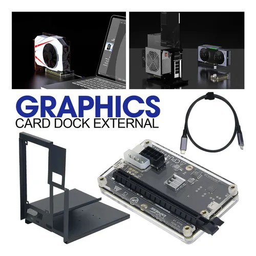 Base De Tarjeta Gráfica Externa Gpu Dock + Usb 4.0 De 60 Cm