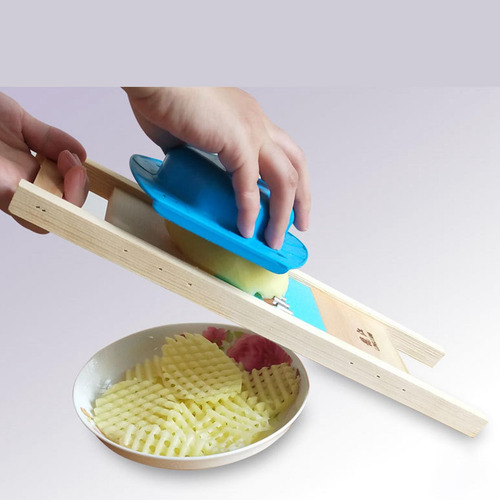 2 X 6 Cortadores De Patatas Con Rejilla, Cortador 2 Piezas