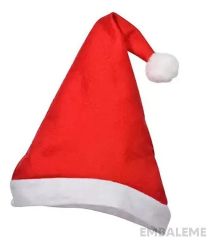 Gorro Noel Feltro Natal Vermelho Decoração 26x30cm Magizi