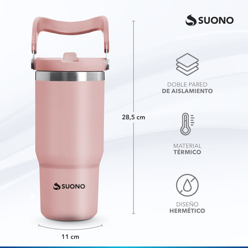 Vaso Térmico Suono Jarro Acero Inoxidable Con Manija 1200 Ml