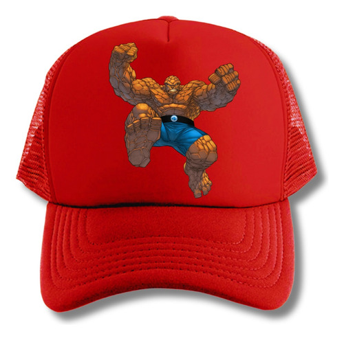 Gorra Thing La Mole 4 Fantasticos Series Geeks Red Truckers 