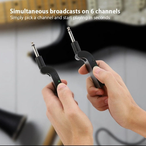Sistema Inalámbrico Para Guitarra Electrica Y Bajo