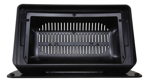 Moldura 9 Polegadas Universal Preta Painel Superior Plano Central Multimidia SM UNI PLANO 9P