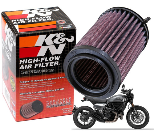 Filtro Ar Kn Filtro Oleo K&n Ducati Scrambler Icon 803 16/22