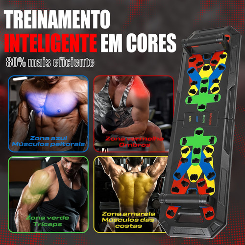 Prancha Flexão Portátil Aparelho Exercício Perda Gordura