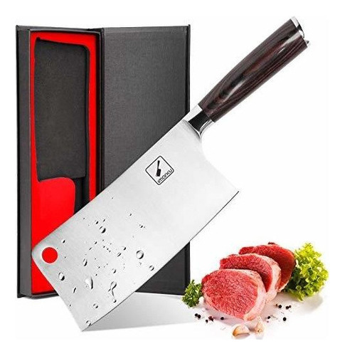 Cuchillo Cleaver - Cuchilla De Carne De 7 Pulgadas Imarku