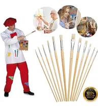 Comprar Juego De 12 Pinceles Artes Plásticas Pintura Oleo Acrílica