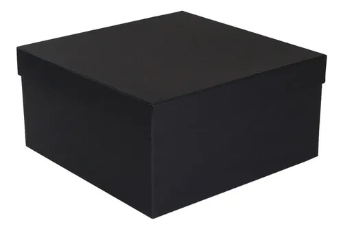 Caixa De Presente | Preto - 25x25x10 Cm - Kit C/10 Unidades Menor preço em Caixa De Presente | Preto - 25x25x10 Cm - Kit C/10 Unidades