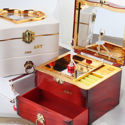 Caja Para Joyas Musicales Caja De Música Clásica Con Extraíb