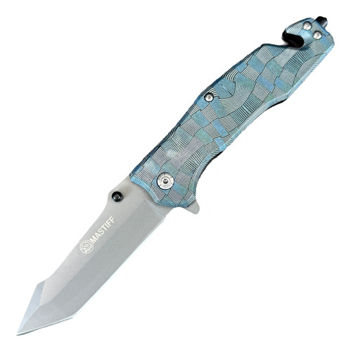 Canivete Mastiff Inox Tatico Corta Cinto Quebra Vidro
