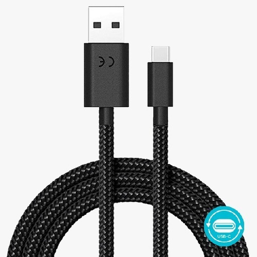 Cable De Datos Motorola Usb A - Tipo C De 1.5m Trenzado Color Negro