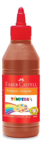 Témpera Escolar Faber-castell 250ml - Café