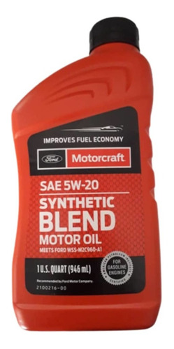 Aceite Semisintetico 5w20 Motorcraft Original