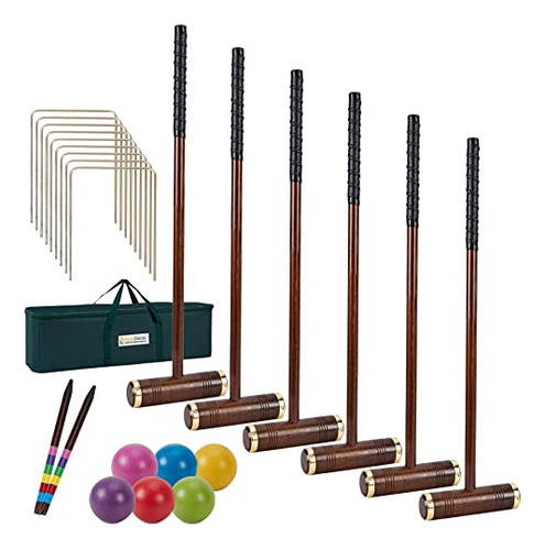 Juego De Croquet Seis Jugadores, Juego De Croquet De 35...