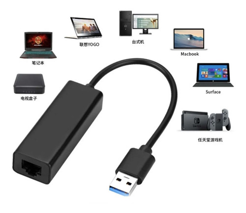 Usb 3.0 Ethernet Accesorio Adaptador De Red Nintendo Switch
