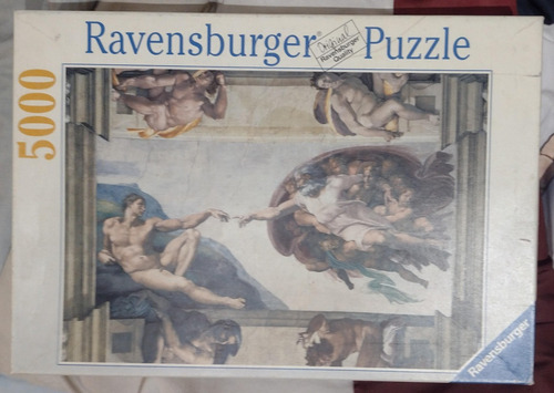 Rompecabezas Ravensburger La Creación De Adán De 5000 Piezas (Usado)
