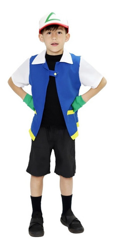 Imagen 4 de 7 de Disfraz Ash Ketchum Pokemon Niño Deluxe