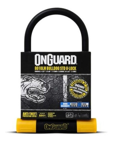 Candado U-lock Onguard Bulldog Std 8010