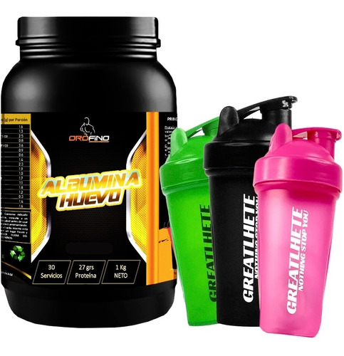 Proteina Albumina 1 Kg + Shaker De Regalo