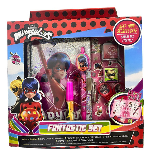 Miraculous Ladybug Diario Set Escolar