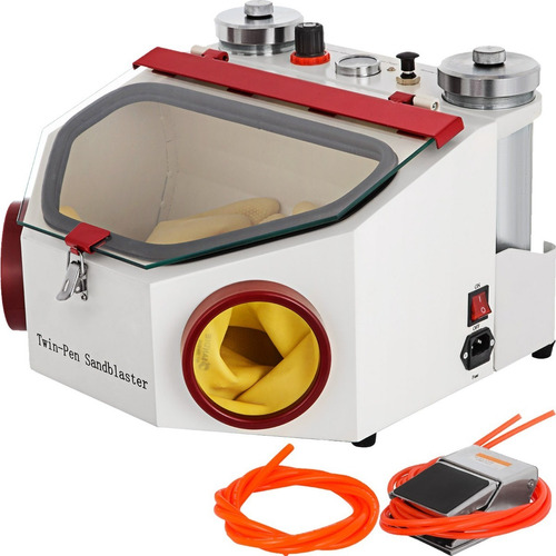 Sandblaster Maquina Chorro Arena Doble Dental 2 Tanques