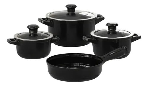 Jogo De Panelas Duo 4 Pcs - Preto