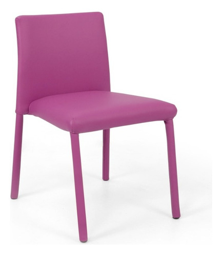 Silla Infantil Lugo En Cuero Asiento Magenta