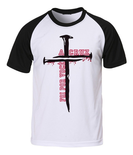 Camisa Camiseta Evangélica Gospel Cristã Por Você Cravos