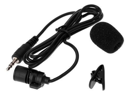 Micrófono Estéreo Clip Metal De 3,5 Mm Con Clip Para Cuello