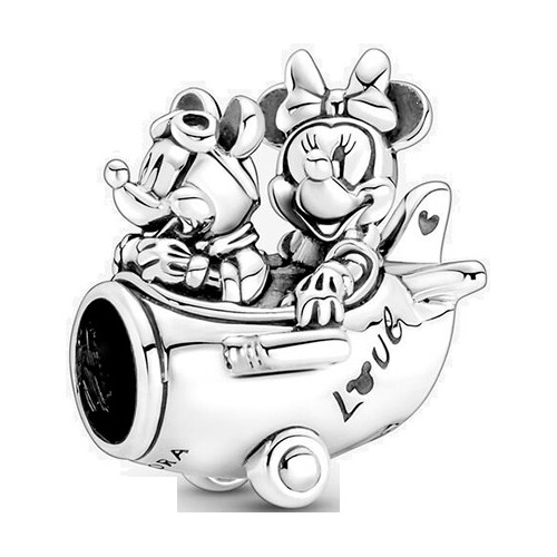 Dije Charm Pandora Avión Minnie Mickey Mouse Disney Original