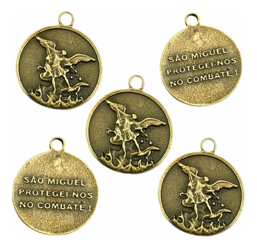 50 Medalhas São Miguel Arcanjo 2,2cm P/bijouterias