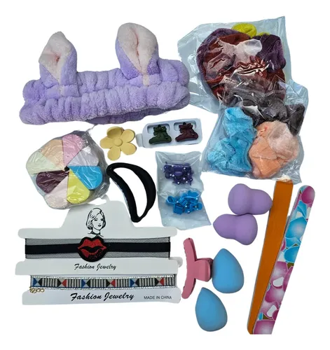 Set Belleza Esponjas Maquillaje Pinches Skincare Regalo