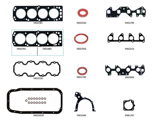 Juego Juntas Motor Chevrolet Corsa 1.4 Nafta Efi Mpfi - Abr