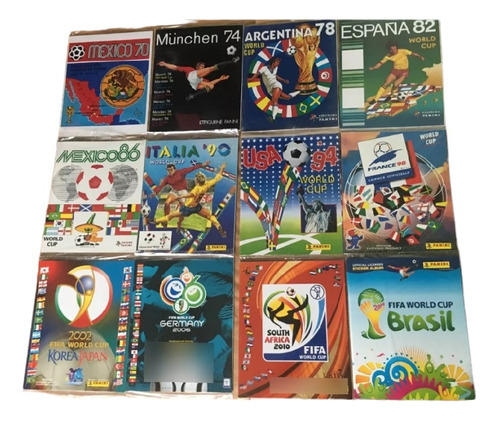 12 Album Panini Fifa Coleccion Completa 1970 2010 Lee Descri