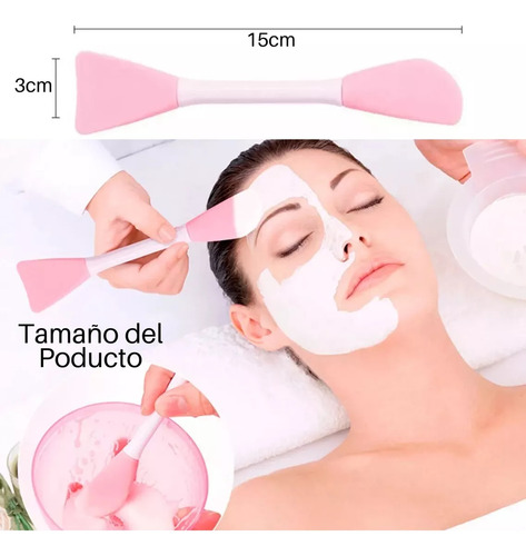 6 Brocha Silicona Aplicar Mascarillas Skin Care Crema Spa