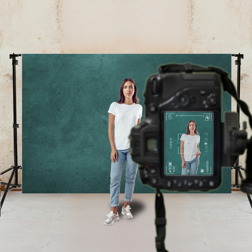 Fundo Fotográfico Textura Backdrop Em Tecido 1,50x2,20m Cor Textura - Ffh464