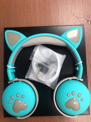 Auricular Bluetooth Micrófono Con Oreja De Gato