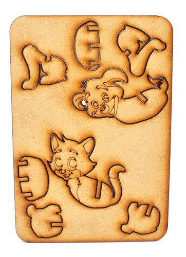 Imagen 2 de 5 de Para Armar - Xion Games Cartoons - Perro Y Gato