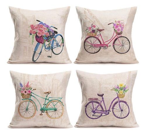 Royalours Fundas De Almohada Vintage Para Bicicleta, Para El