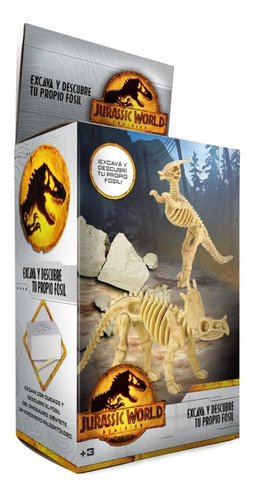 Imagen 3 de 10 de Jurassic World Mini Figura Dinosaurio Para Excavar Descubrir