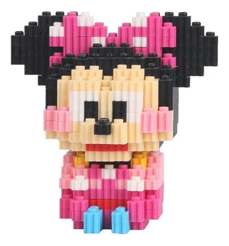 Mini Figura Armable En Bloques 3d Bricks Otros Personajes 657 Mimi Mouse