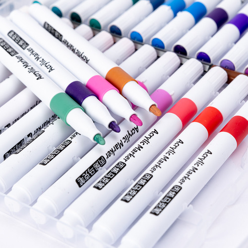 Rotulador Acrílico Para Pintura En Color Para Arte Redondo C