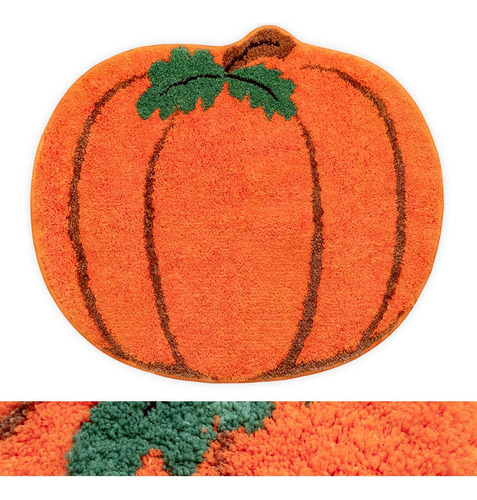 Alfombra De Bao De Halloween Para Nios, Con Forma De Calabaz