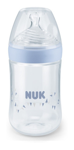 Mamadera Nuk Nature Sense 260ml 6m+ Celeste