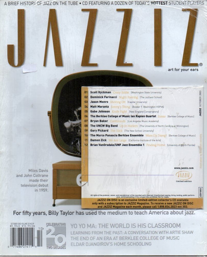 Revista Jazzis October 2003 Incluye Cd De Jazz 