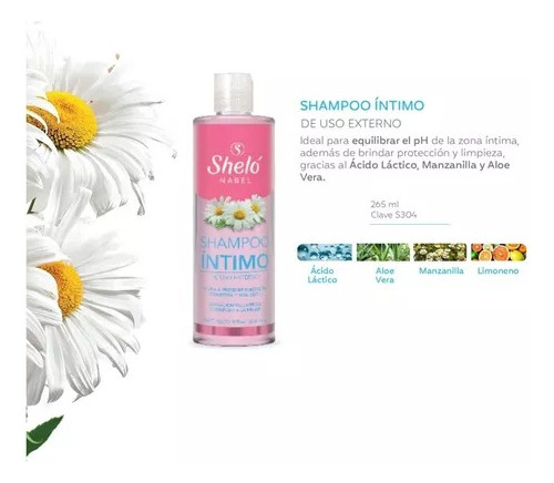 Shampoo Intimo Shelo Nabel® 265ml. 3 Piezas