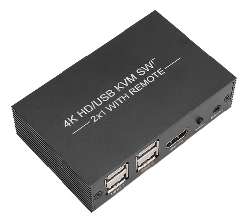 Kvm 4 Puertos Usb 2.0, 1 Pantalla, 2 Ordenadores, Compatible